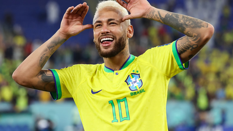 Jogador brasileiro milionário Neymar Jr